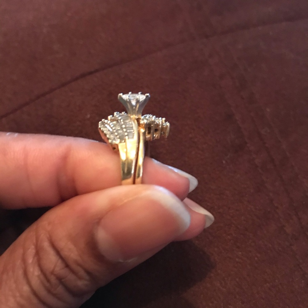 Diamond wedding ring set!